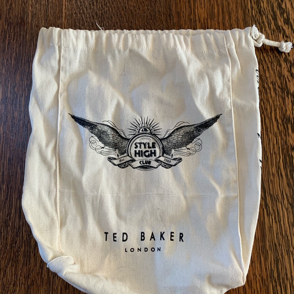 ✔️Ted Baker Cream Bag with Black Print